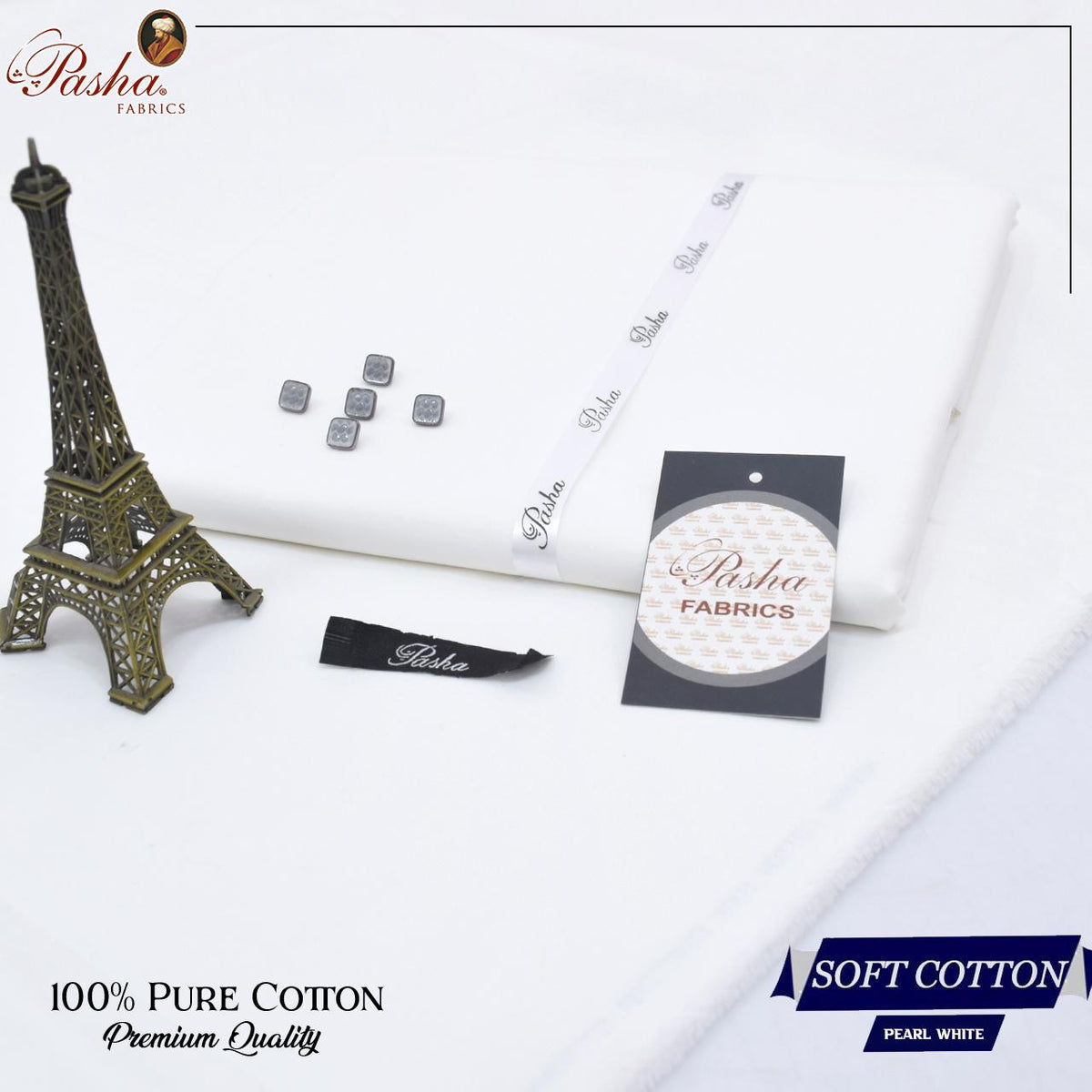 Pasha Soft Cotton | Pearl White