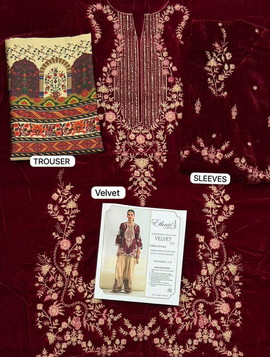 2PC PURE VELVET [ETHNIC]