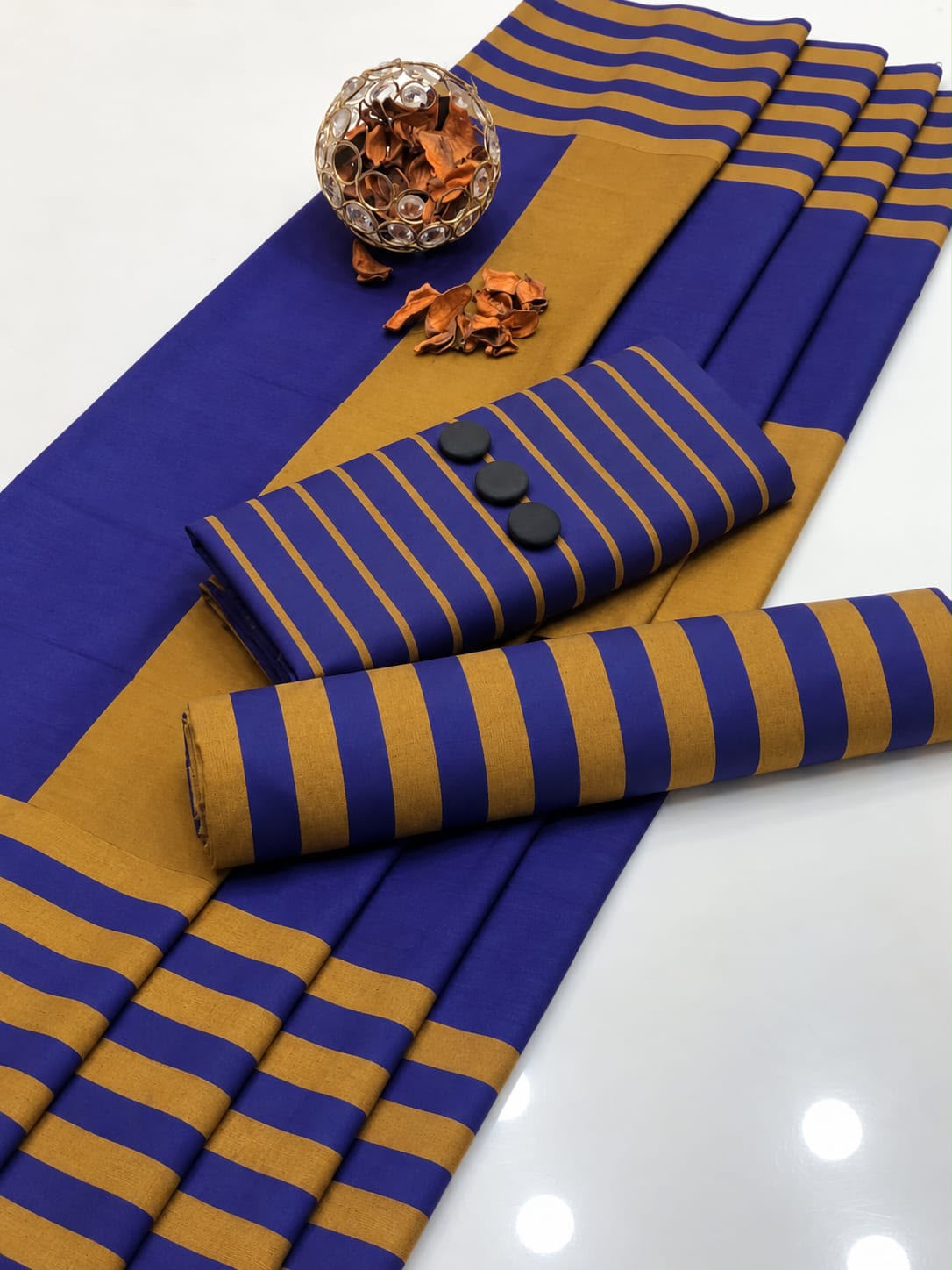3pc Multani Khaddi | BLUE MUSTARD
