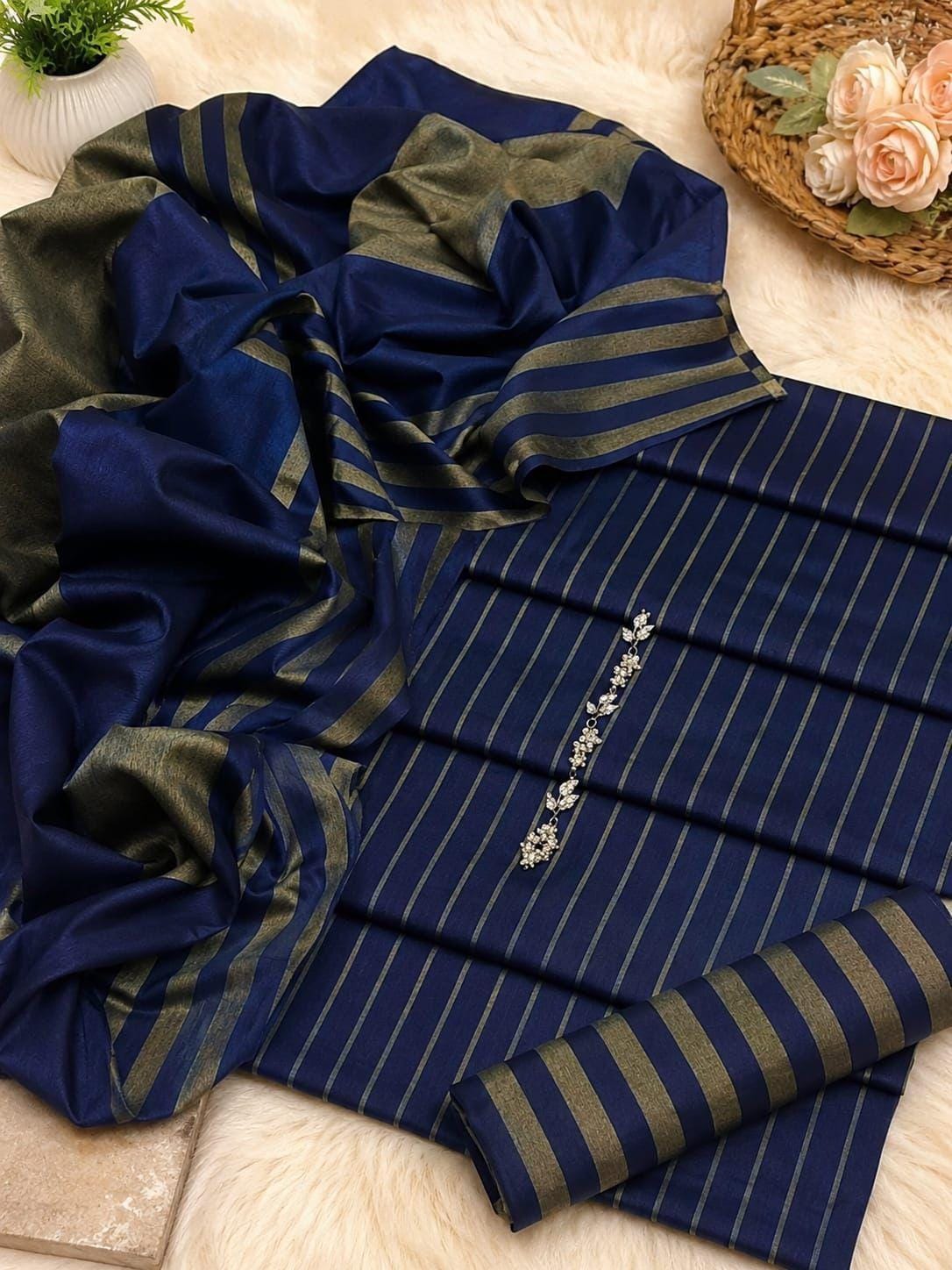 3pc Multani Khaddi | BLUE OLIVE