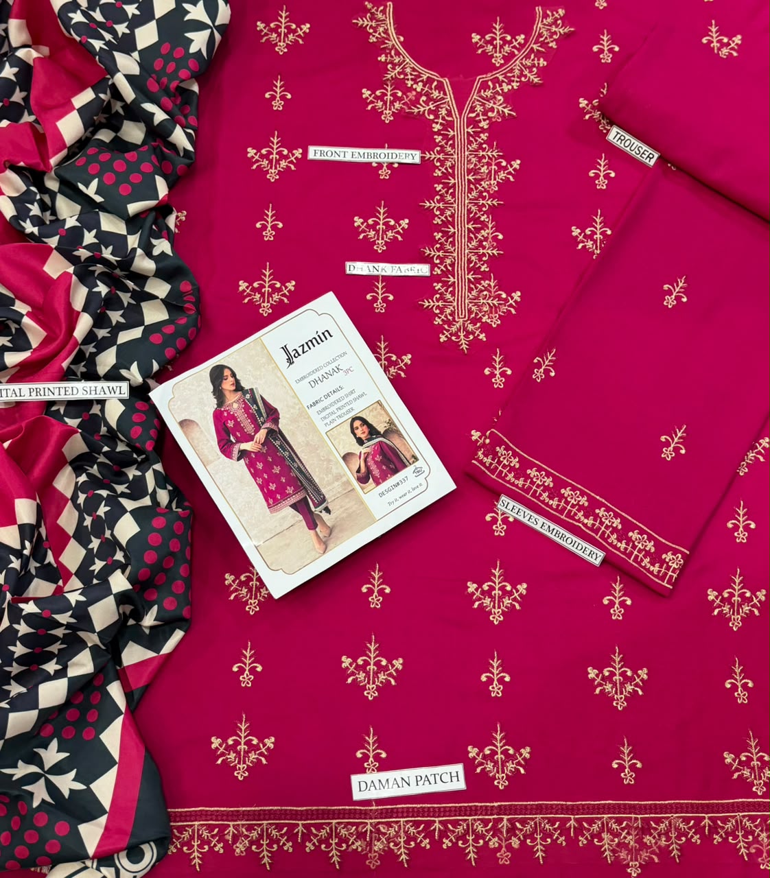 3PC EMB DHANAK [JAZMIN]