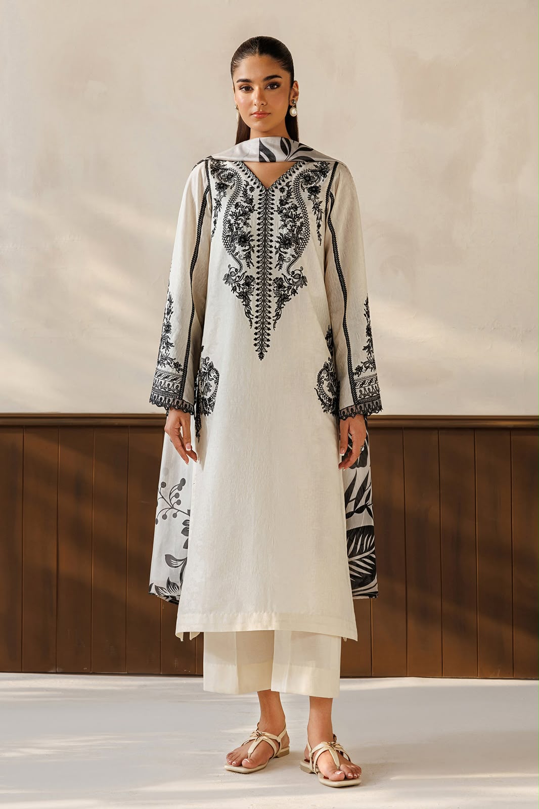 3PC EMB DHANAK [BAROQUE]