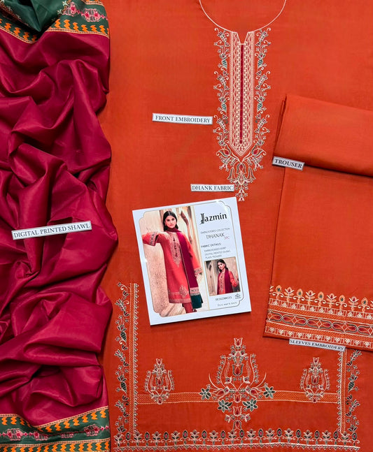 3PC EMB DHANAK [JAZMIN]