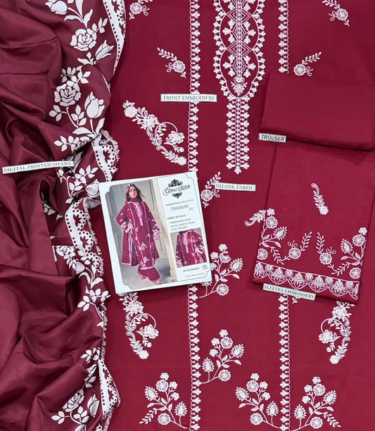 3PC DHANAK [RED]