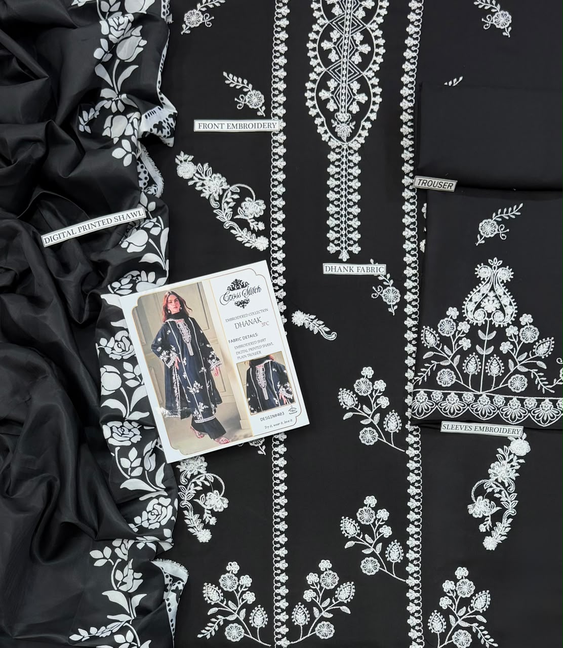 3PC DHANAK [BLACK]