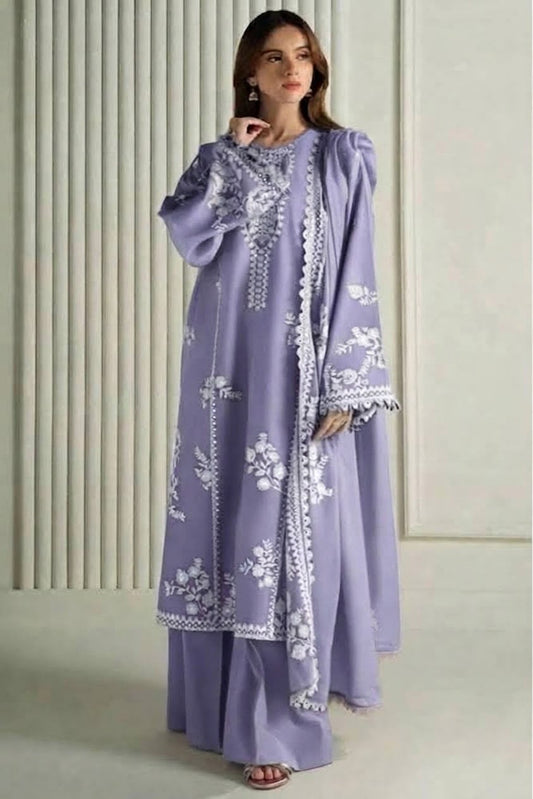 3PC DHANAK [LIGHT PURPLE]
