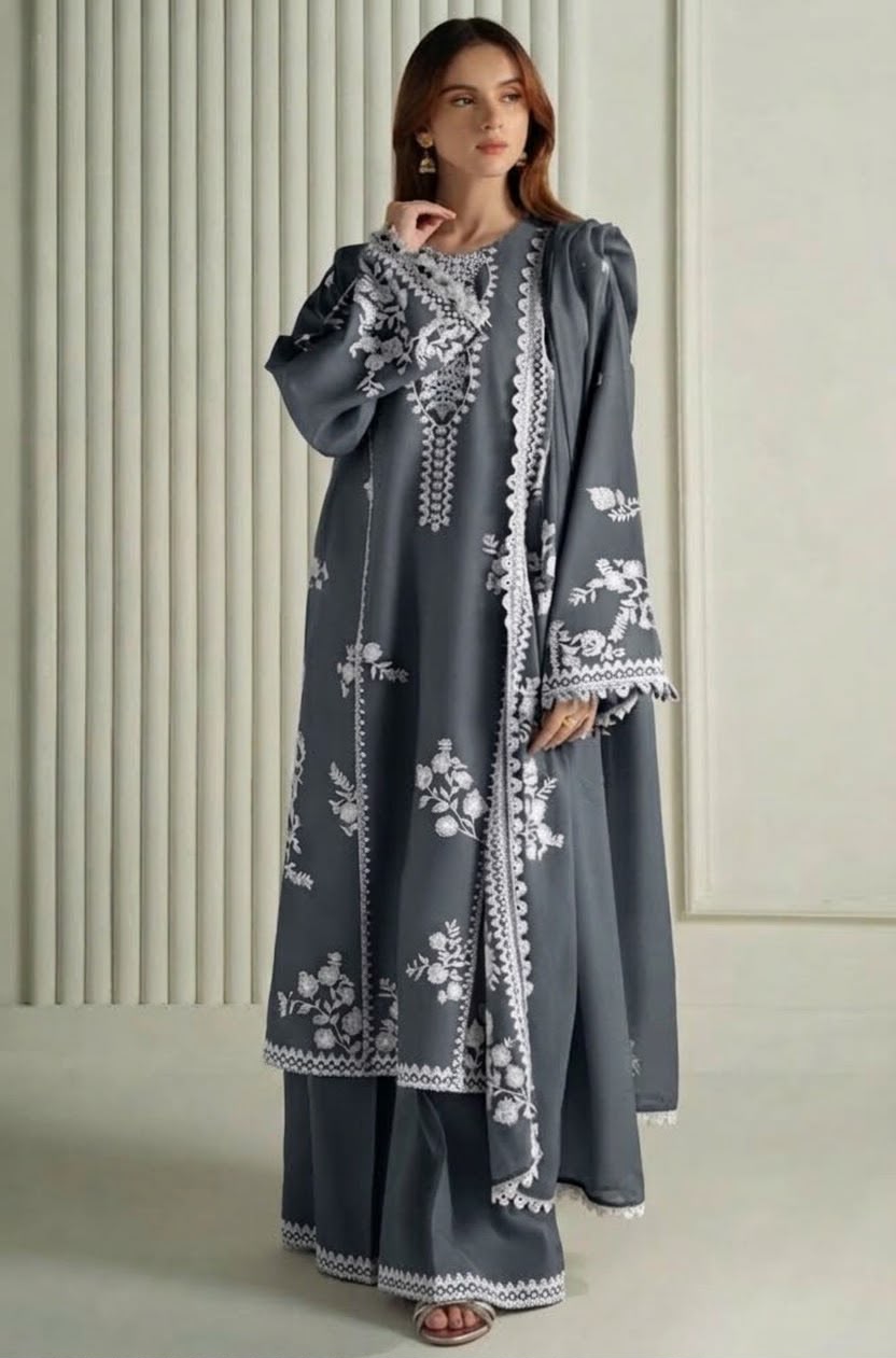 3PC DHANAK [GREY]