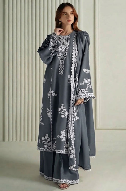 3PC DHANAK [GREY]