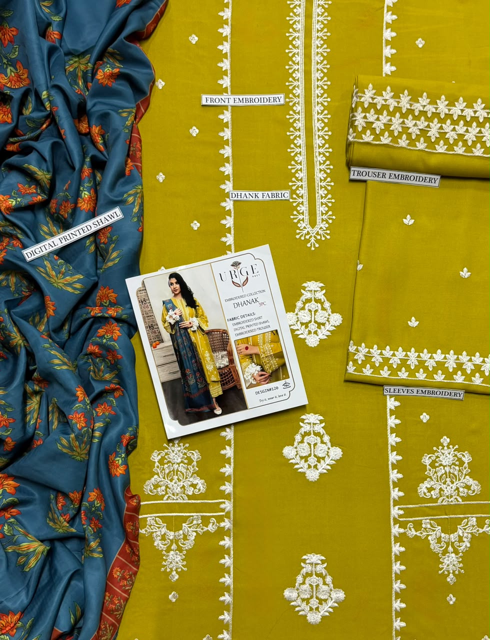 3PC EMB DHANAK [URGE]