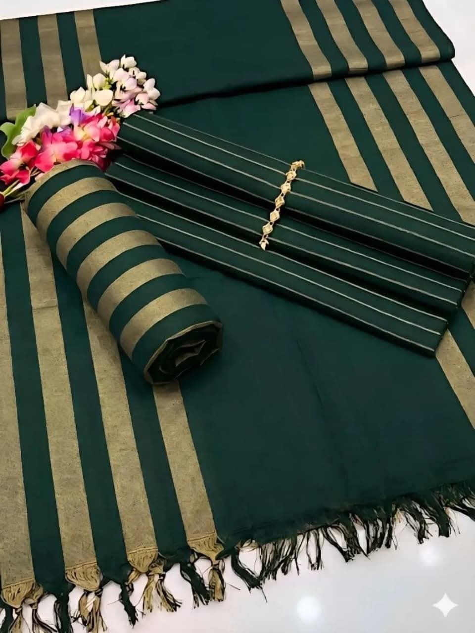 3pc Multani Khaddi | Green