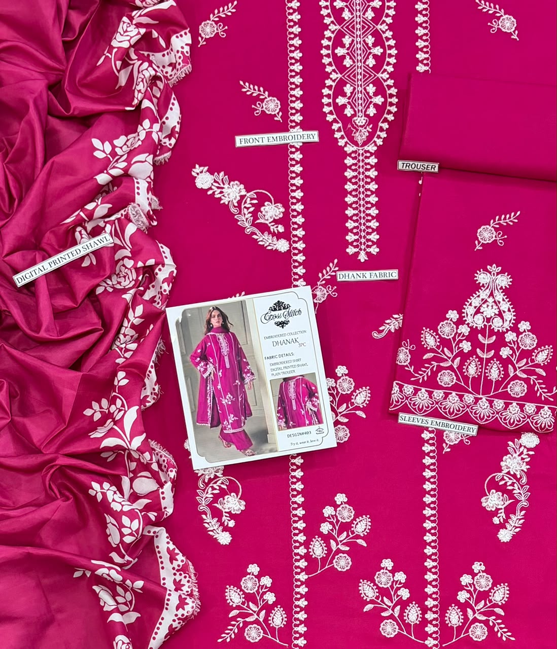 3PC DHANAK [PINK]