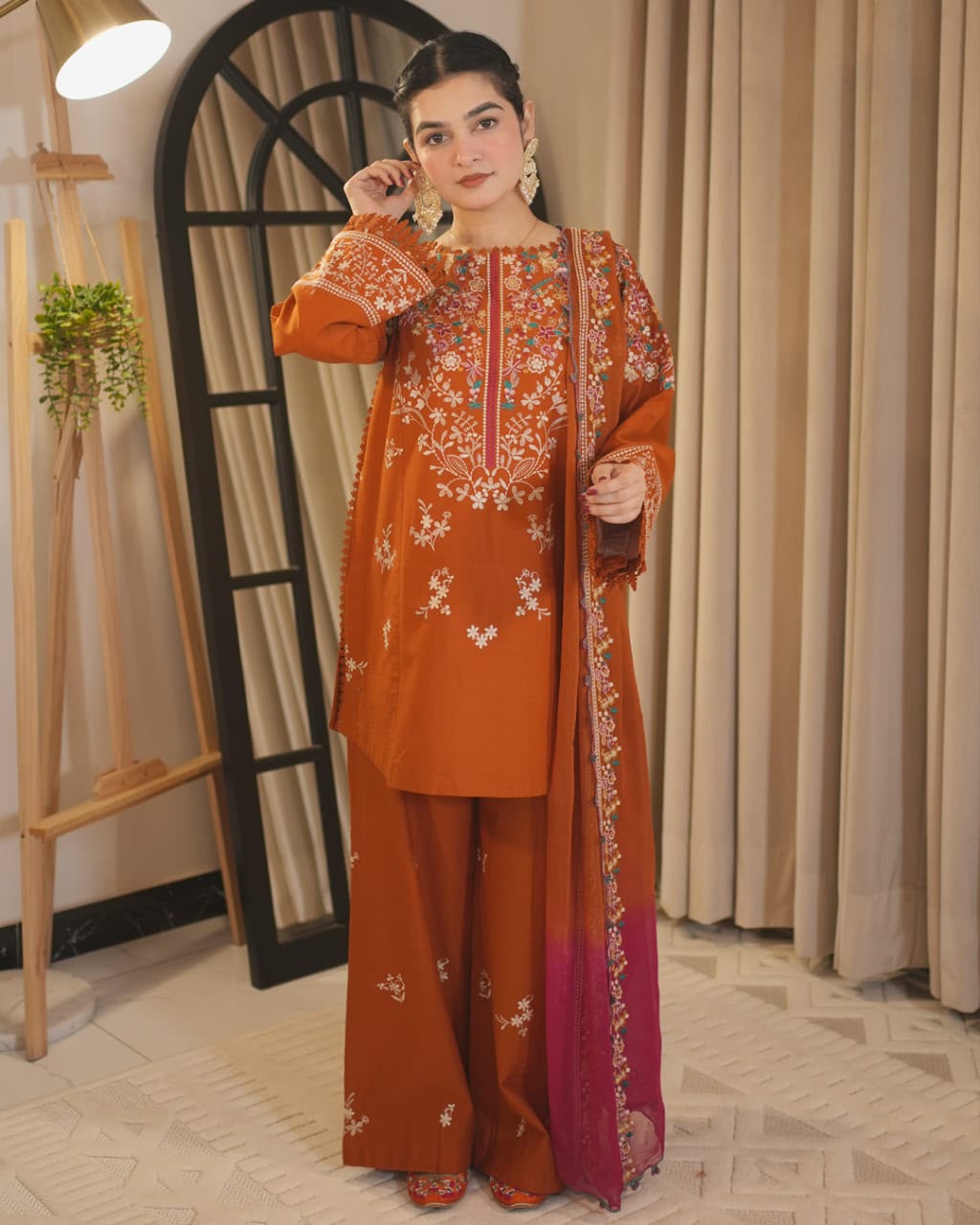 3PC EMB DHANAK [BATIK]